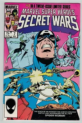 Buy Marvel Super Heroes Secret Wars 7 1st Carpenter Spider Woman Marvel 1984 FN Fine • 15.52£