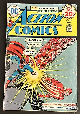 Buy Superman Action Comics #441 Bates Story Swan Art Cardy Cover; Flash, Green Arrow • 19.35£