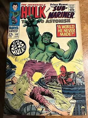 Buy Tales To Astonish #95 Hulk/Sub-Mariner; 4th High Evolutionary VG • 10.09£