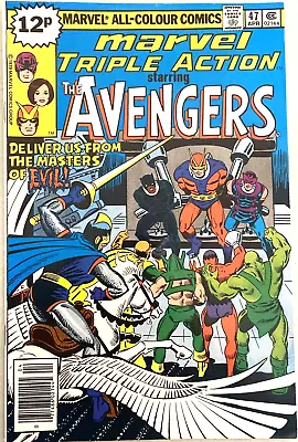 Buy Marvel Triple Action. # 47.  Avengers. April 1979.  Steve Ditko-cover. Vfn- 7.5 • 3.59£