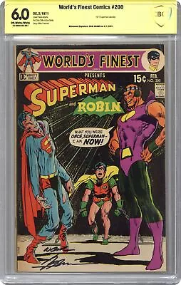 Buy World's Finest #200 CBCS 6.0 SS Adams 1971 22-0692A42-687 • 132.02£