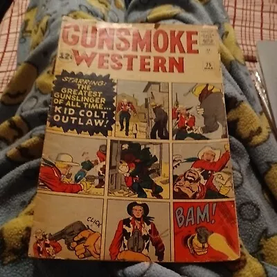 Buy Gunsmoke Western 75 Atlas Marvel Comic 1963 Kid Colt Outlaw Jack Kirby Cover Art • 37.62£