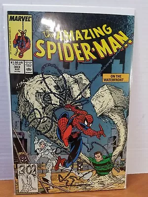 Buy THE AMAZING SPIDER-MAN #303 -McFarlane Cover & Art- Marvel 1988 VF+ • 13.98£