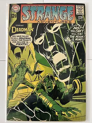 Buy STRANGE ADVENTURES #215 BG/FN 1st Sensei & 1st Hook Neal Adams Deadman - DC 1968 • 15.49£