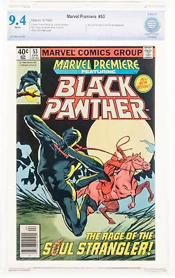 Buy Marvel Premiere #53 NEWSSTAND 1980 CBCS 9.4 Frank Miller Black Panther 🔥 Cgc • 52.81£