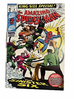 Buy Amazing Spider-Man King-Size Annual # 6 Appearance Of The Sinister Six • 174.74£