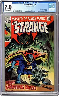 Buy Doctor Strange #183 CGC 7.0 1969 4101574007 1st App. Undying Ones • 73£