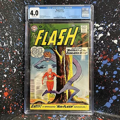 Buy Flash #112 (Apr 1960, DC) 1st Appearance ELONGATED MAN - CGC GRADED 4.0 • 310.64£