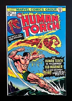 Buy *Human Torch* #7 Nice Copy Vs. Sub-Mariner Strange Tales #107 Rep. Marvel 1975 • 9.31£