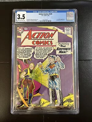 Buy Action Comics #249 (1959, Early Silver Age) Kryptonite Man (Superman) CGC 3.5 • 135.91£