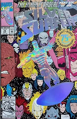 Buy 6: Silver Surfer #75 (1992) The  Herald Ordeal - Silver Foil Anniversary Issue • 7.99£