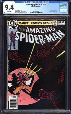 Buy Amazing Spider-man #188 Cgc 9.4 White Pages // Jigsaw Appearance Marvel 1979 • 62.13£