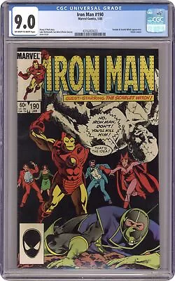 Buy Iron Man #190 CGC 9.0 1985 4316303023 • 35.72£