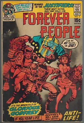 Buy The Forever People 3  1st Glorious Godfrey  Jack Kirby 1971   Fine+ DC Comic • 10.06£