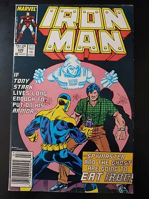 Buy ⭐️ IRON MAN #220 (vol 1) (newsstand)(1987 MARVEL Comics) FN Book • 2.32£