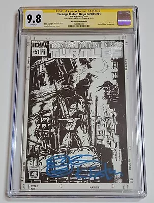 Buy TEENAGE MUTANT NINJA TURTLES #51 1st JENNIKA CGC 9.8 Signed+sketched By Eastman  • 294.33£