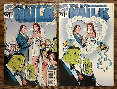 Buy Incredible Hulk #418 Set 1st App Talos The Untamed UPC & Die Cut VARIANT 1994 NM • 23.29£