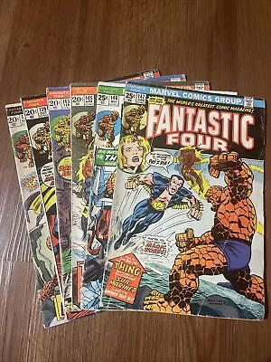 Buy Fantastic Four Bronze Age 6 Issue Lot 138,139,143,145,146,147 Marvel 1973-74 VG • 18.64£