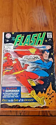 Buy The Flash #175 Silver Age DC Comics 2nd Superman Flash Race 1967 VG • 40£