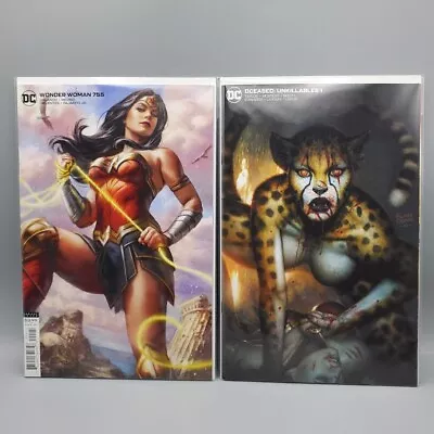 Buy NM- 2pk Wonder Woman Bundle - Wonder Woman #755 Variant - DCeased:Unkillables #1 • 8.53£