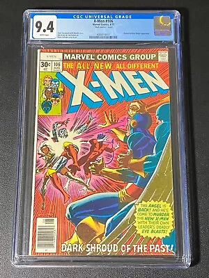 Buy Uncanny X-Men #106 Mark Jewelers Variant CGC 9.4 White Pages Marvel August 1977 • 271.81£