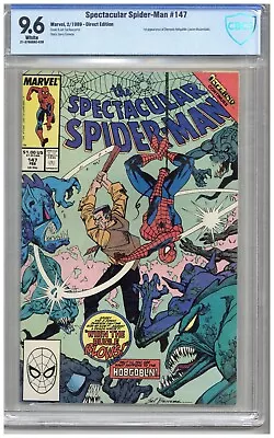 Buy Spectacular Spider-Man  #147   CBCS   9.6   NM+   White Pgs   2/89   1st App. Of • 54.36£