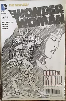 Buy WONDER WOMAN #17 - New 52 - Rare Sketch Variant • 13.99£