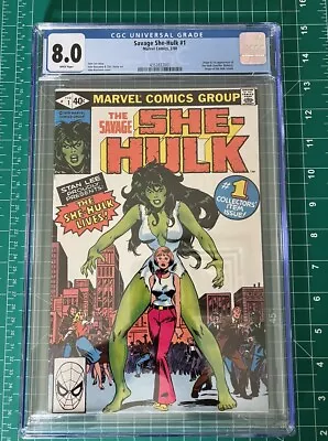 Buy Savage She-Hulk #1 CGC 8.0 White Pages (1980) • 62.12£