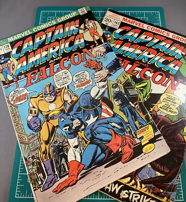 Buy Captain America And The Falcon #170 (Feb 1974, Marvel) & #165 🔥 • 20.22£