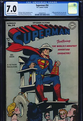 Buy SUPERMAN #54 - CGC-7.0, OW-W - Golden Age • 797.45£