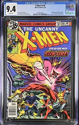 Buy Uncanny X-Men #118 CGC 9.4 MOSES MAGNUM White Pages Marvel 1979) Chris Claremont • 76.88£
