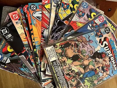 Buy DC Superman The Man Of Steel Comic Book Lot Of 27 Issues 1991-2002 #6 -#124 • 24£