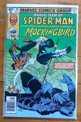 Buy Marvel Team-Up #95 Spider-Man 1st App. Bobbi Morse Mockingbird Newsstand SHIELD • 31.06£