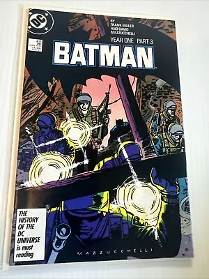 Buy Batman #406 Year One Part 3 Frank Miller! DC Comics 1987 Nm • 15.52£