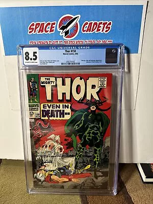 Buy Mighty Thor #150 Lee Kirby Hela Destroyer CGC 8.5 Comic Book • 213.57£