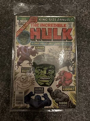 Buy The Incredible Hulk King Size Annual #5 - 1976 - Marvel Comics  • 25£