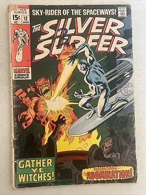 Buy Silver Surfer # 12.  1st Series. Jan.  1970.  Stan Lee-story. Marvel.   Gd+ 2.5. • 18.89£