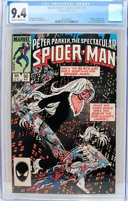 Buy Spectacular Spider-Man #90 CGC 9.4 1st Black Costume In Title, Black Cat App • 76.85£