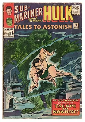 Buy Tales To Astonish #71 VINTAGE 1965 Marvel Comics Sub Mariner Hulk • 23.29£