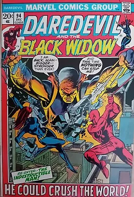 Buy Daredevil #94 - FN/VFN (7.0) - Marvel 1972 - 20 Cents Copy - Gene Colan Art • 13.99£