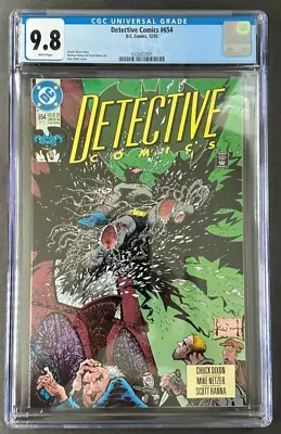 Buy Detective Comics #654 Cgc 9.8 Wp Nm/m 1992 Incredible Sam Keith Cover 🪐 • 85.43£