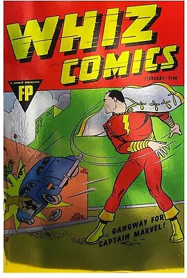 Buy WHIZ COMICS #2 FACSIMILE  FOIL  MEGACON EXCLUSIVE VARIANT 1st SHAZAM  • 38.83£