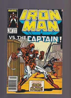Buy Iron Man (1988) # 228 NEWSSTAND ARMOR WARS - CLASSIC VS CAPTAIN COVER • 5.83£