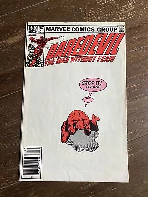 Buy Daredevil #187 Newsstand (Marvel 1982) Key - 1st Chaste FN/FN+ • 7.77£