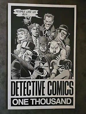 Buy Batman Detective Comics #1000 (2019) Forbidden Planet Variant Brian Bolland B&w • 15£