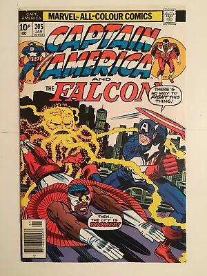 Buy Captain America #205 VFN- (7.5) MARVEL ( Vol 1 1977) Kirby • 9£