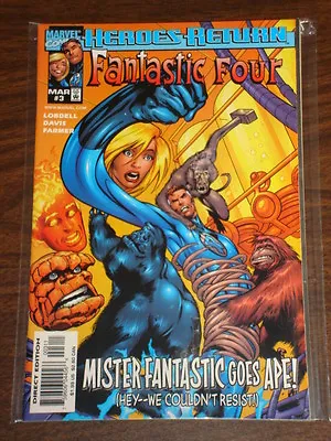 Buy Fantastic Four #3 Vol3 Marvel Comics Ff Thing March 1998 • 3.49£