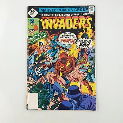 Buy The Invaders #21 Bronze Age G/VG (1977 Marvel Comics) • 3.10£