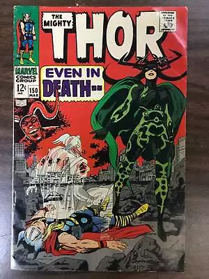 Buy The Mighty Thor #150 - Even In Death - Marvel 1968 - VG • 34.17£