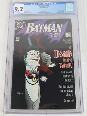 Buy Batman #429 CGC 9.2 WP Jan. 1989 DC Comics 4068301011 • 44.26£